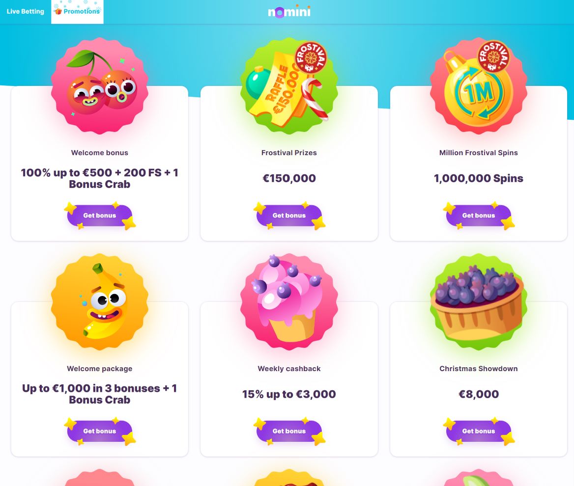 nomini casino bonus